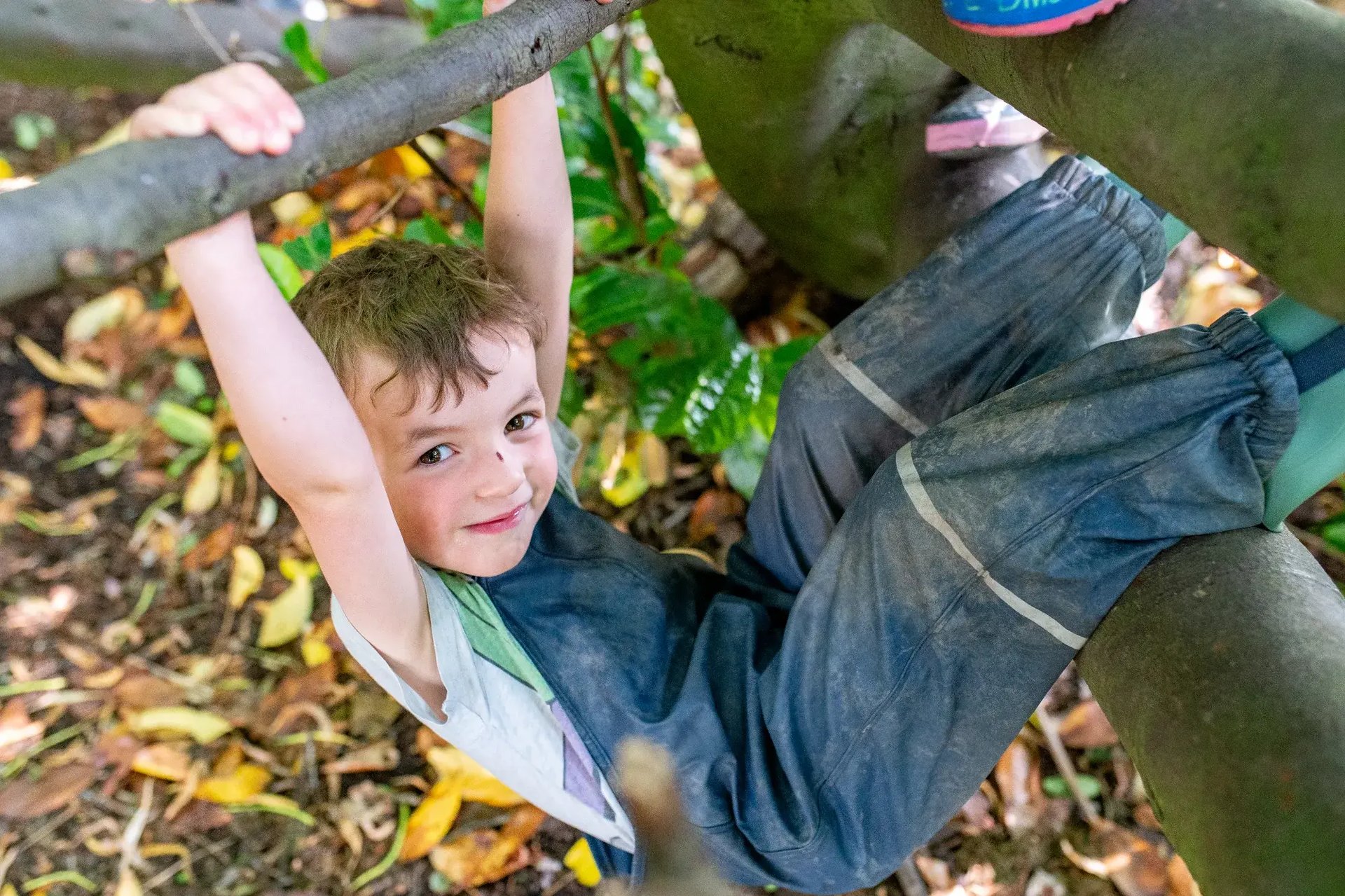 child-hanging-from-tree-at-the-ruddington-day-nursery-preschool-nottingham-2000x1333