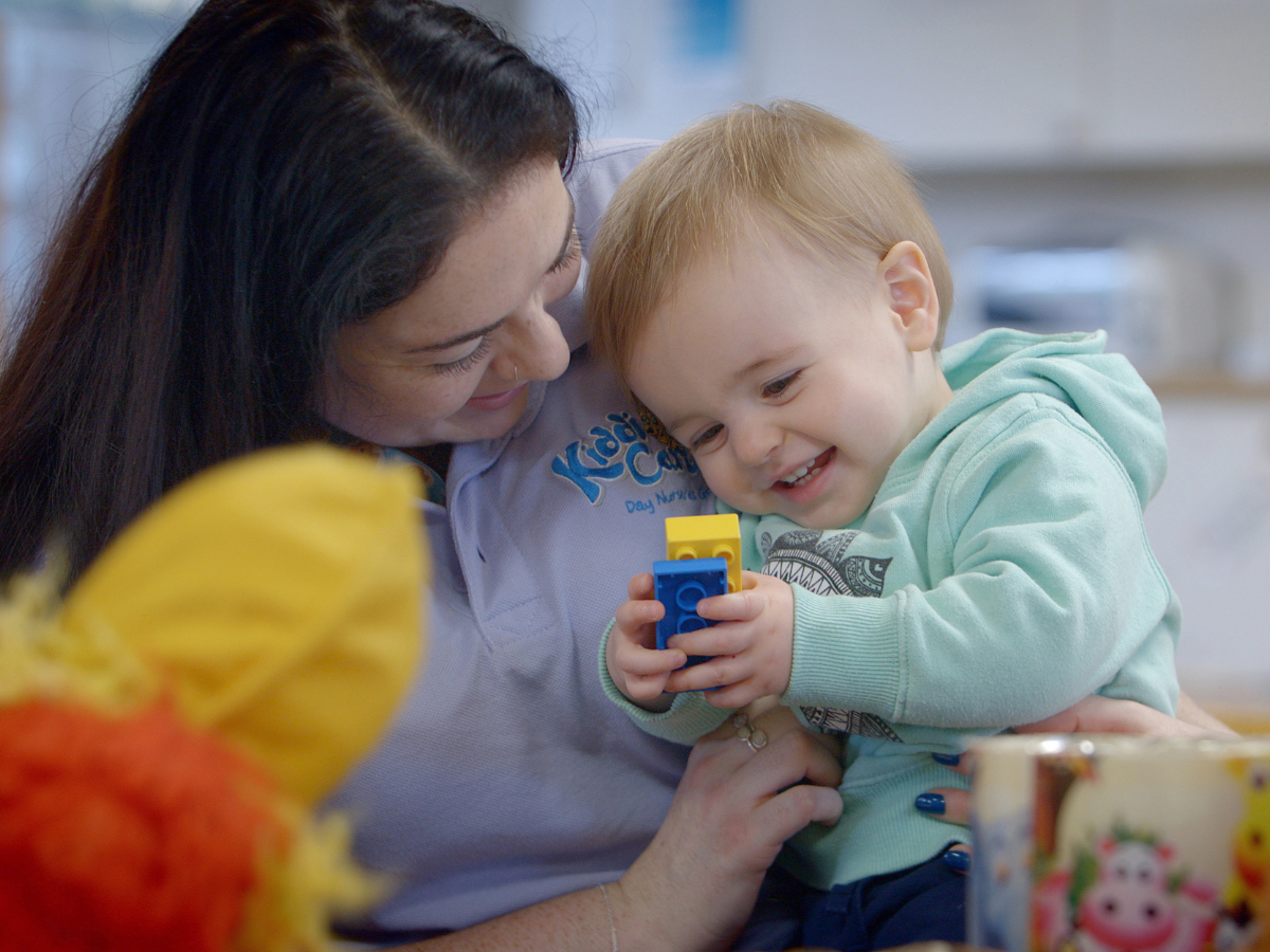 Settling in session with key worker at nursery