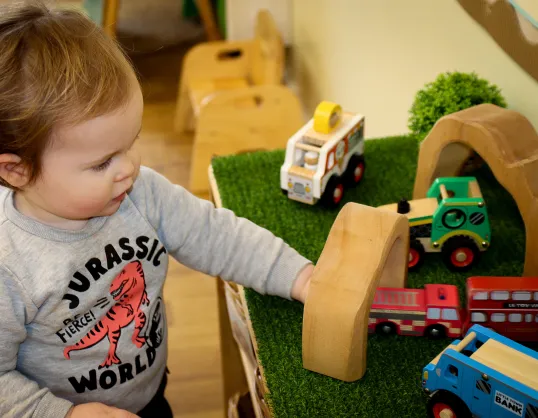 Child playing at Kiddi Caru Sowton Exeter