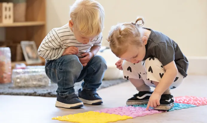 Children playing together at The Kiddi Caru Day Nursery Preschool Taunton