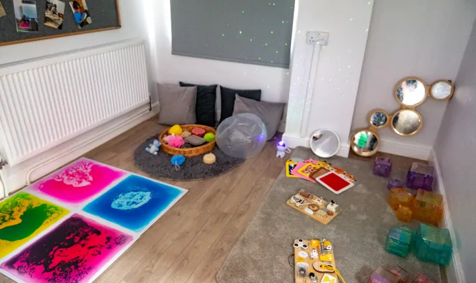 Inside interactive space at The Laurels Day Nursery Preschool Queniborough
