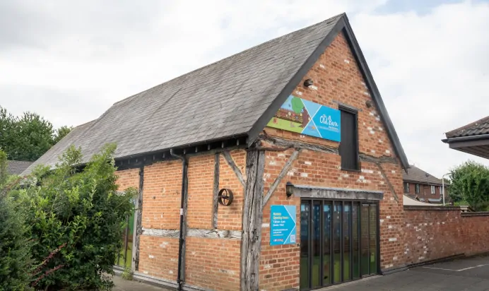 Outside view of the building at The Old Barn Day Nursery Preschool Narborough