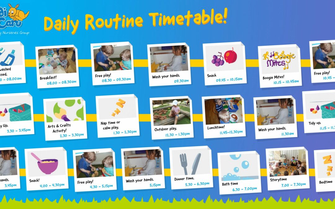 Create a visual timetable with your child at home