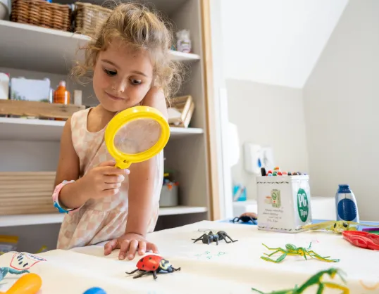Child learning at our Harpenden nursery