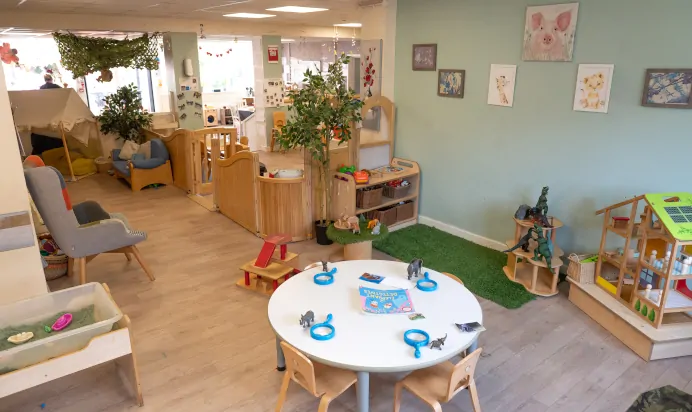 Inside the play area at Kiddi Caru Day Nursery Preschool Fareham