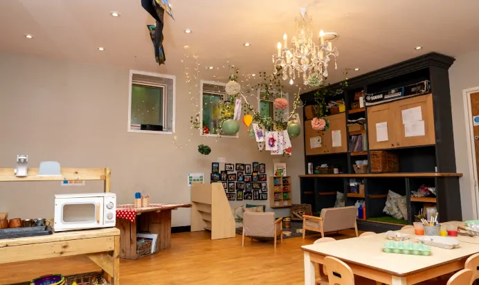Indoor activity area at Dicky Birds Nursery Preschool Claremont Road Surbiton