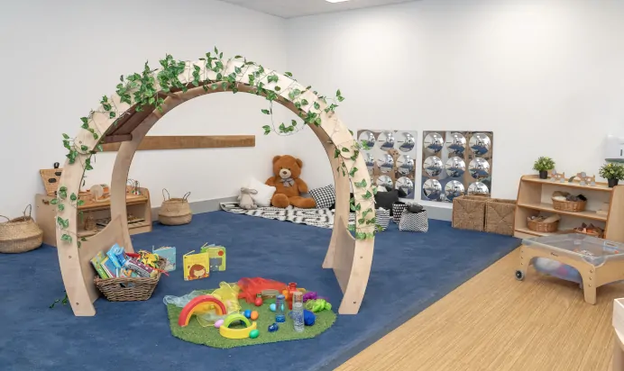 Colourful interactive space at The Wandsworth Day Nursery Preschool London