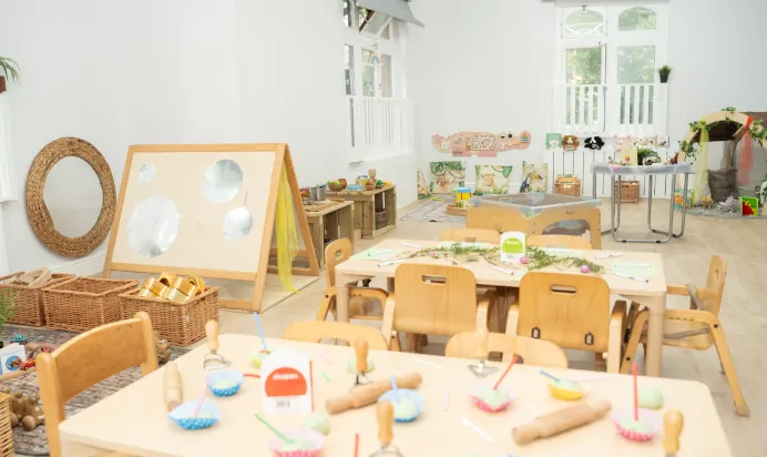 Indoor play area space at The Chingford Forest Day Nursery Preschool London