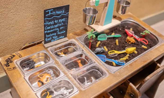 Interactive space at The Kensington Place Nursery Preschool London