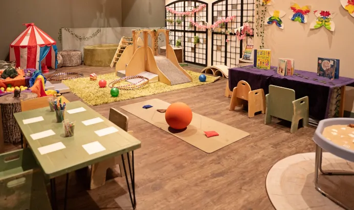 Large bright interactive space at The Islington Square Day Nursery Preschool London