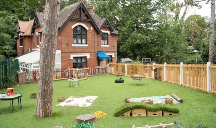 Large outdoor space at The Chingford Forest Day Nursery Preschool London