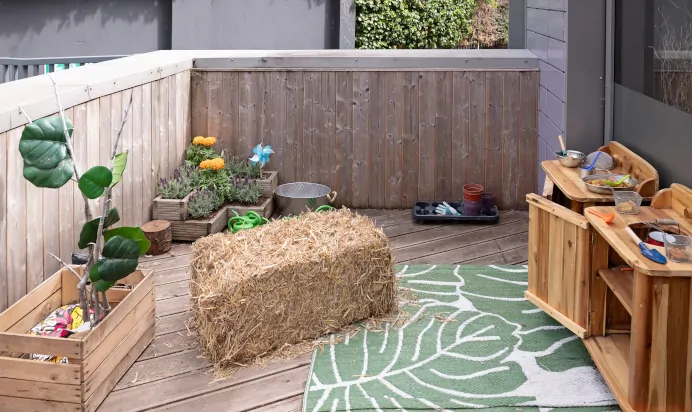 Outdoor space at The Islington Square Day Nursery Preschool London