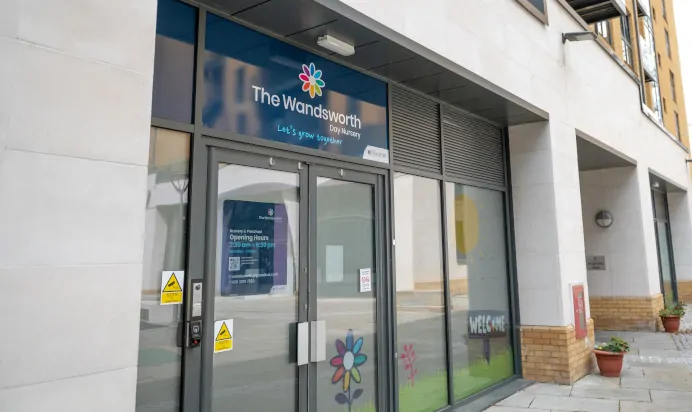 Outside view of the building at The Wandsworth Day Nursery Preschool London