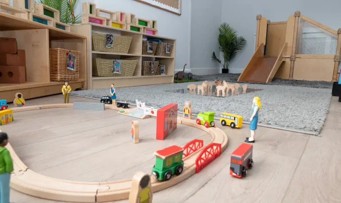 Wooden toys at Clerkenwell Mount Day Nursery Preschool London