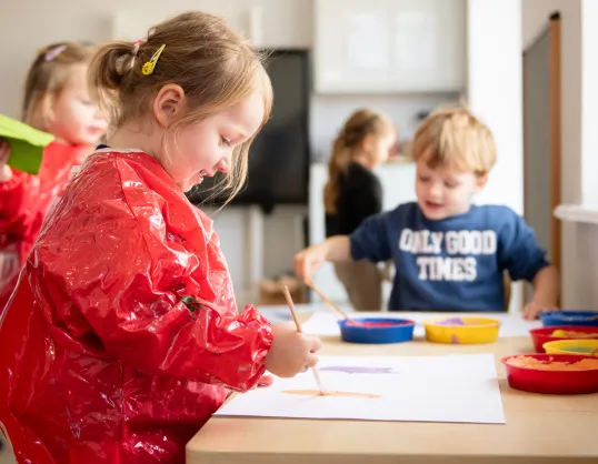 Art classes at Elan Day Nursery in Haywards Heath