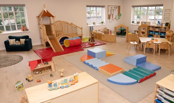 Indoor play area at The Elan Day Nursery Haywards Heath
