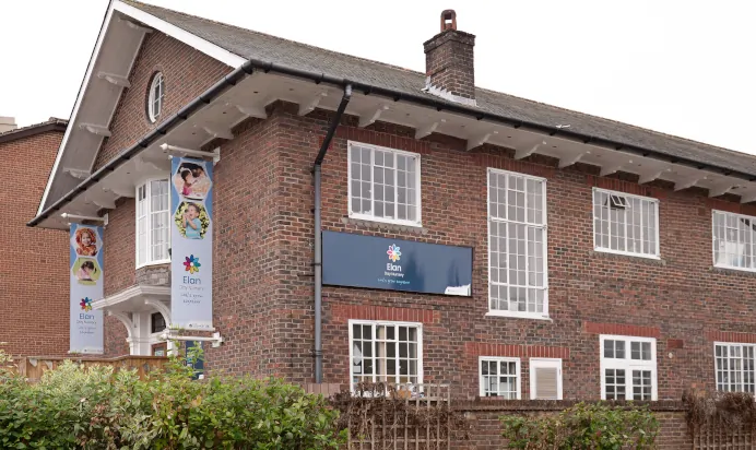 Outdoors at The Elan Day Nursery Haywards Heath