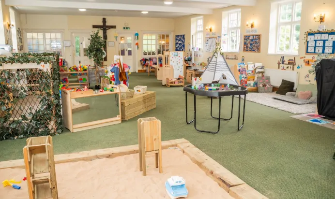 Large interactive space at The Puddleduck Day Nursery St Martins Church Ascot