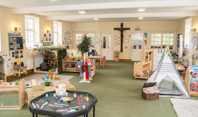 Large interactive space at The Puddleduck Preschool Priory Road Ascot