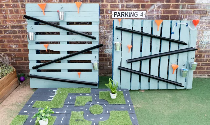 Outdoor play area at The College Town Montessori Nursery Preschool Sandhurst