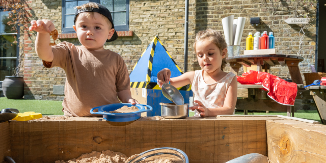 Children playing at nursery