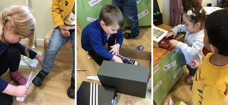 Kiddi Caru Whiteley Role Play Shoe Shop