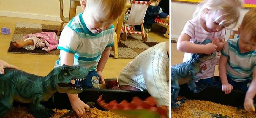 Silks Farm Day Nursery Texture Play