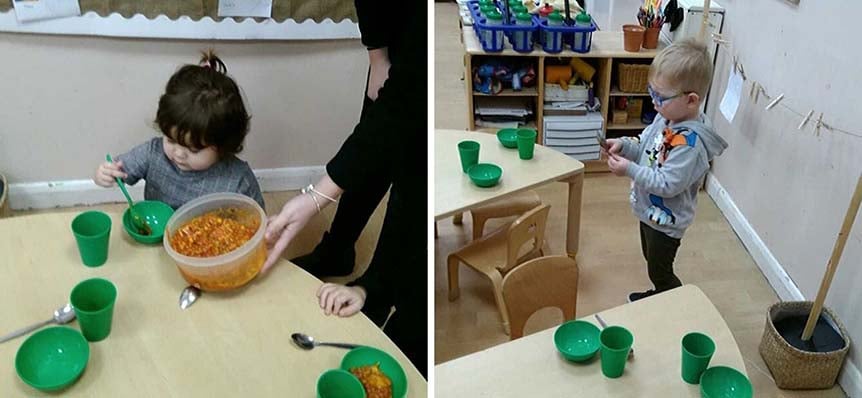 Whitwick Nursery Serve Lunch