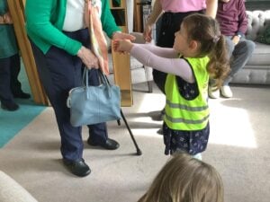 The children at The children Dicky Birds Day Nursery & Preschool on Pelham Road, Wimbledon engaging the local community to take eco-friendly action.